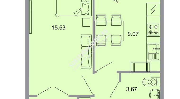 Объявление 1-к квартира, 33м2, 8/20 эт