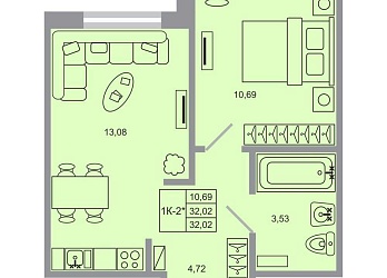 1-к квартира, 32.02 м², 1/20 эт. - 3032264 Объявление 1-к квартира, 32.02 м², 1/20 эт.