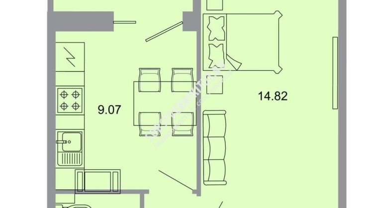 Объявление 1-к квартира, 32.9м2, 14/20 эт