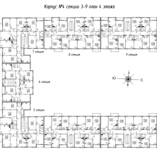 Объявление 1-к квартира, 42.8м2, 4/4 эт