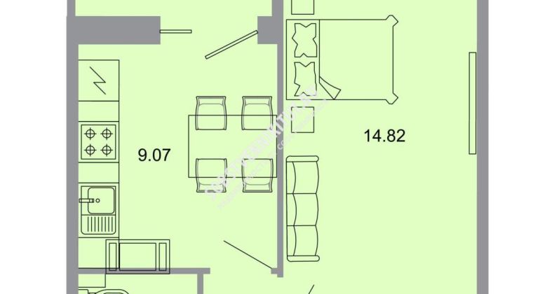 Объявление 1-к квартира, 32.9м2, 5/20 эт