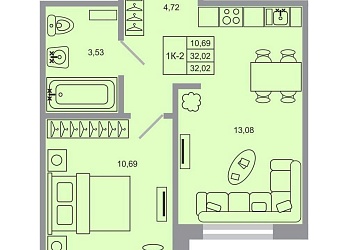 1-к квартира, 32.02 м², 1/20 эт. - 3032288 Объявление 1-к квартира, 32.02 м², 1/20 эт.
