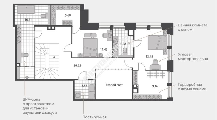 Объявление 2-к квартира, 177м2, 1/7 эт