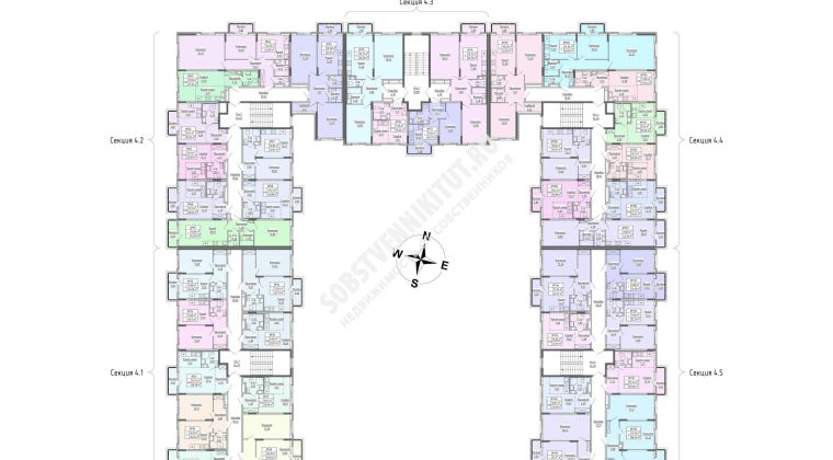 Объявление 2-к квартира, 61.95м2, 4/4 эт
