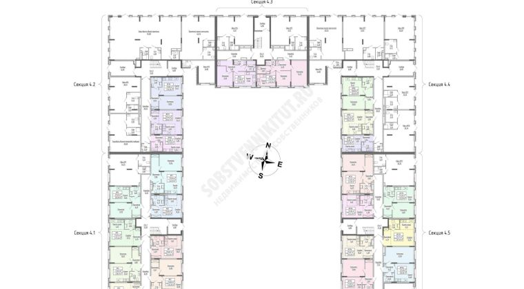 Объявление 1-к квартира, 34.22м2, 1/4 эт