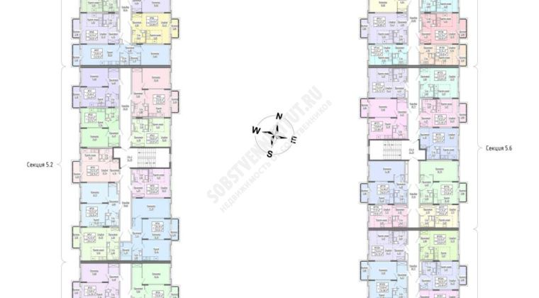 Объявление 2-к квартира, 62.75м2, 3/4 эт